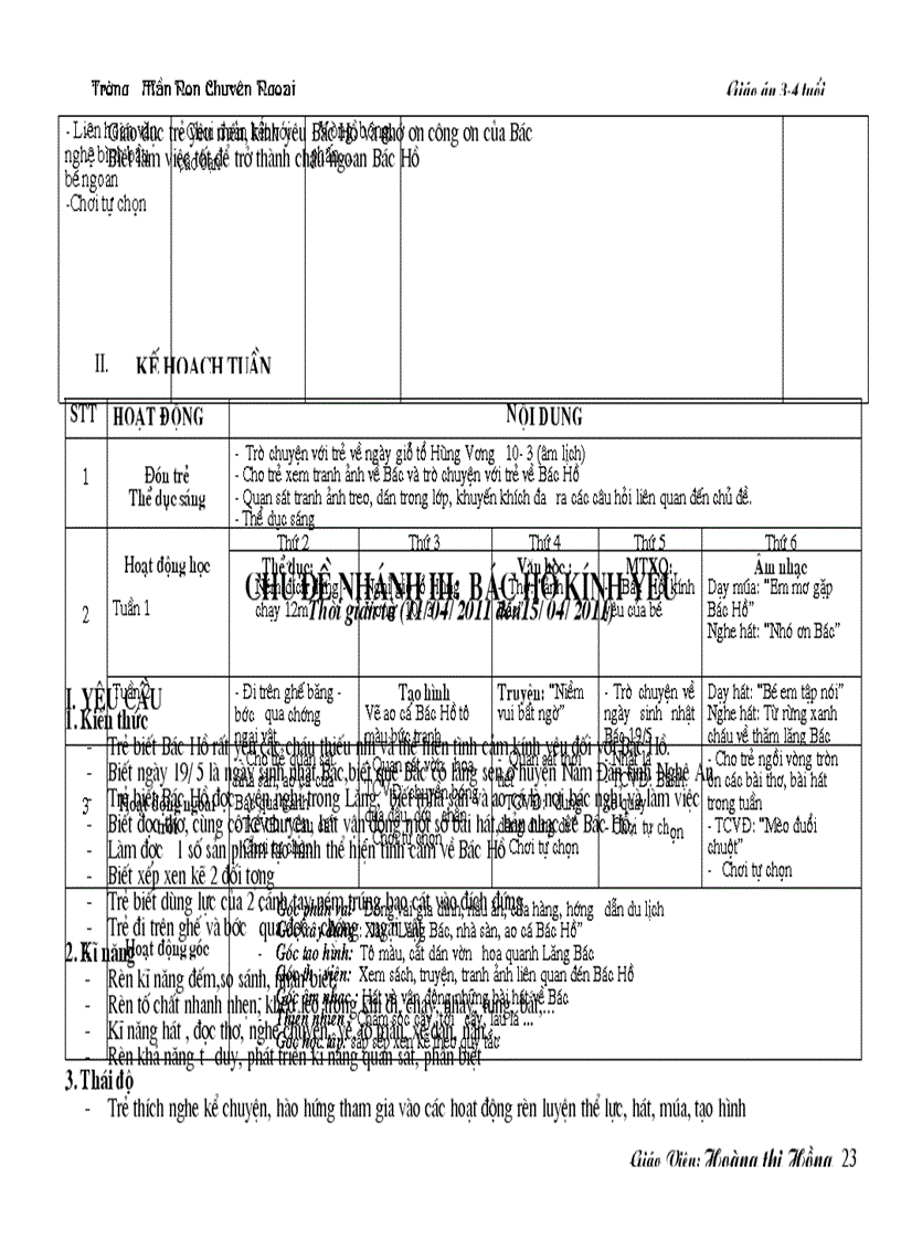 image for page Chu de Que huong Dat nuoc Bac Ho 3 tuoi