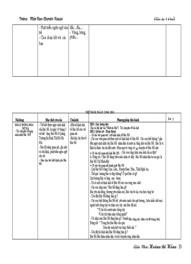 image for page Chu de Que huong Dat nuoc Bac Ho 3 tuoi