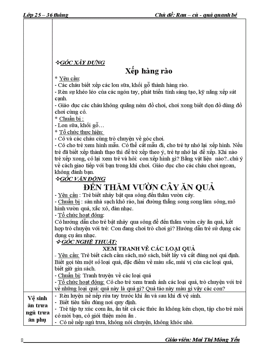 image for page Chủ đề rau củ quả nhà trẻ