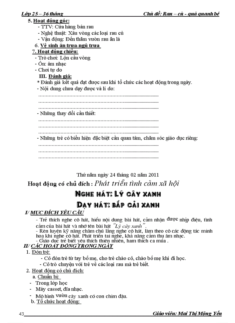 image for page Chủ đề rau củ quả nhà trẻ