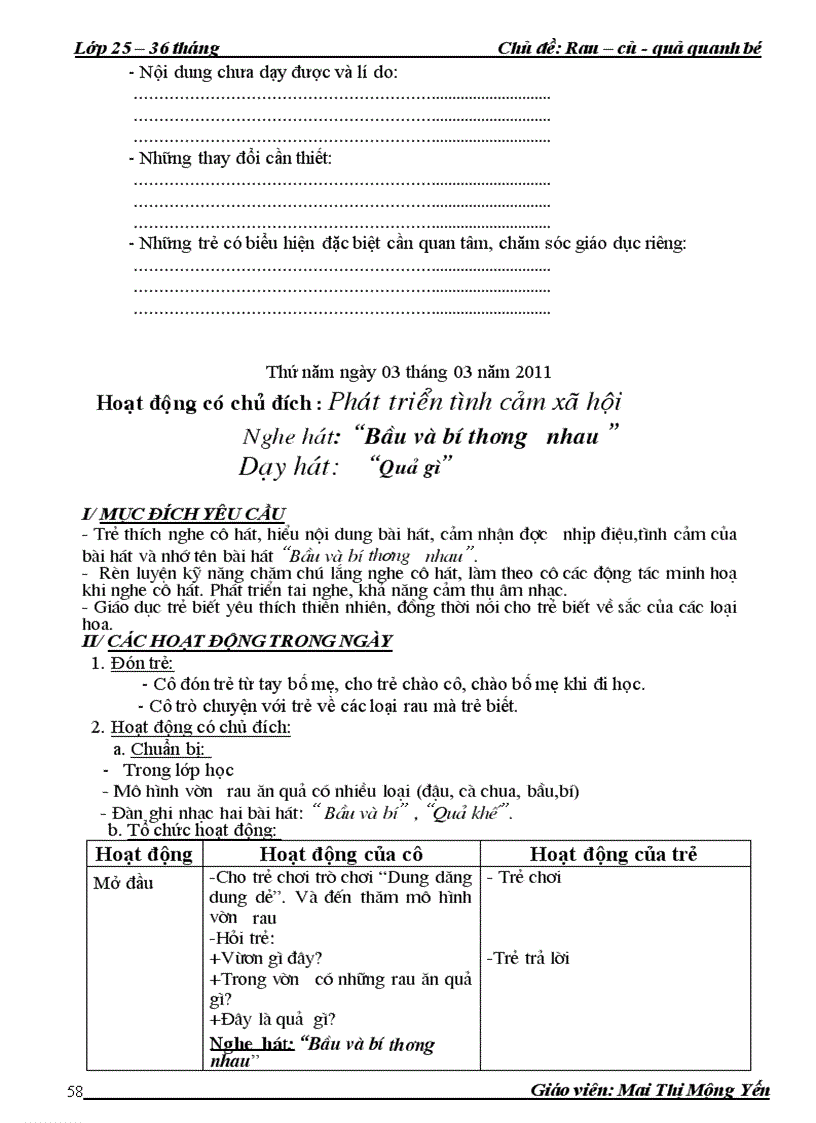 image for page Chủ đề rau củ quả nhà trẻ