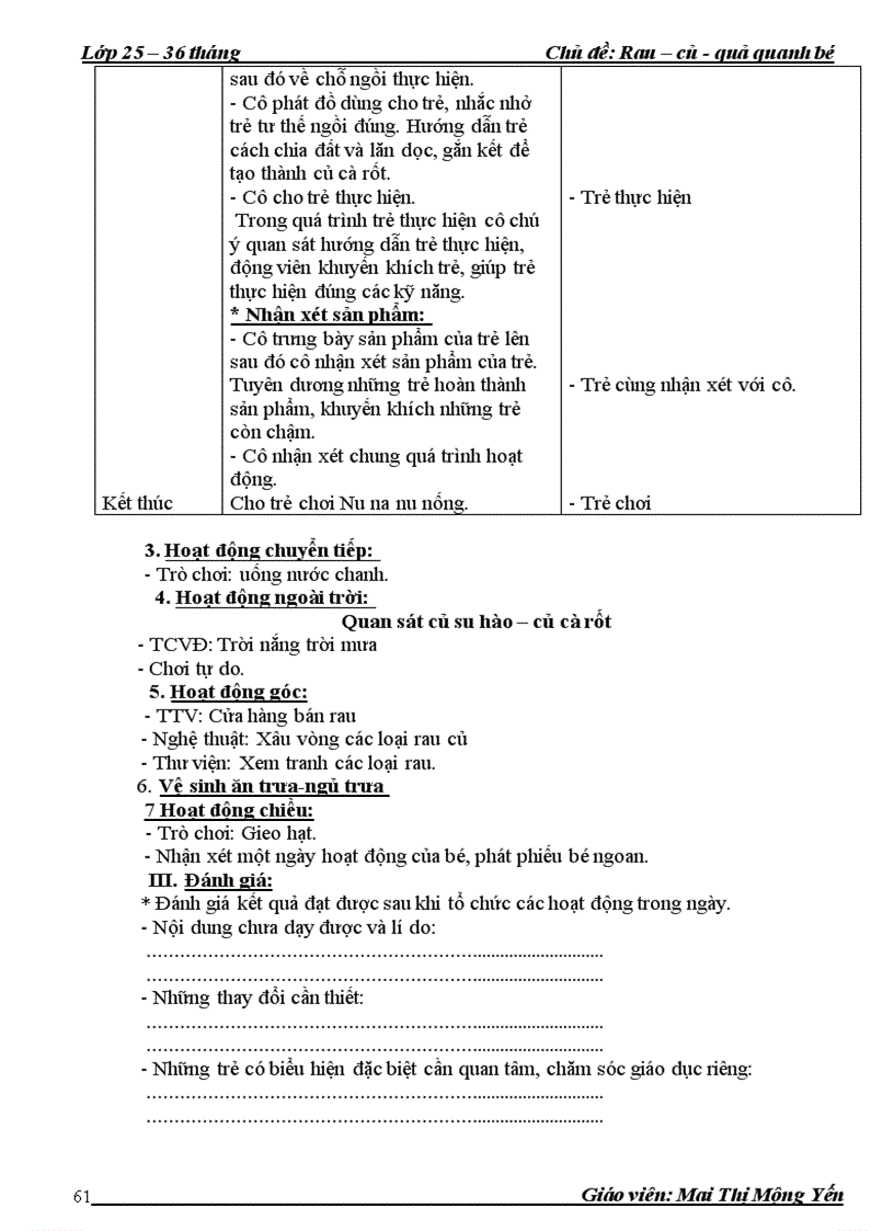 image for page Chủ đề rau củ quả nhà trẻ
