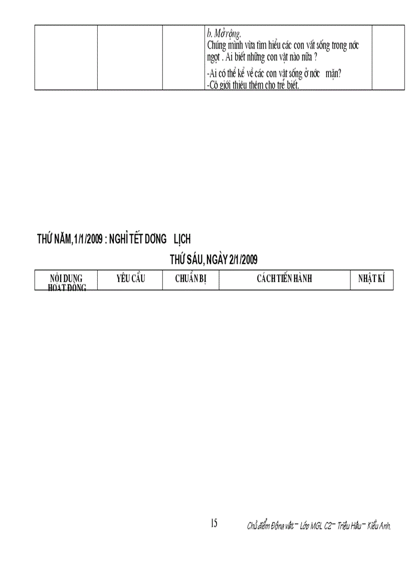 image for page Chủ điểm Động vật MGL GDMN mới