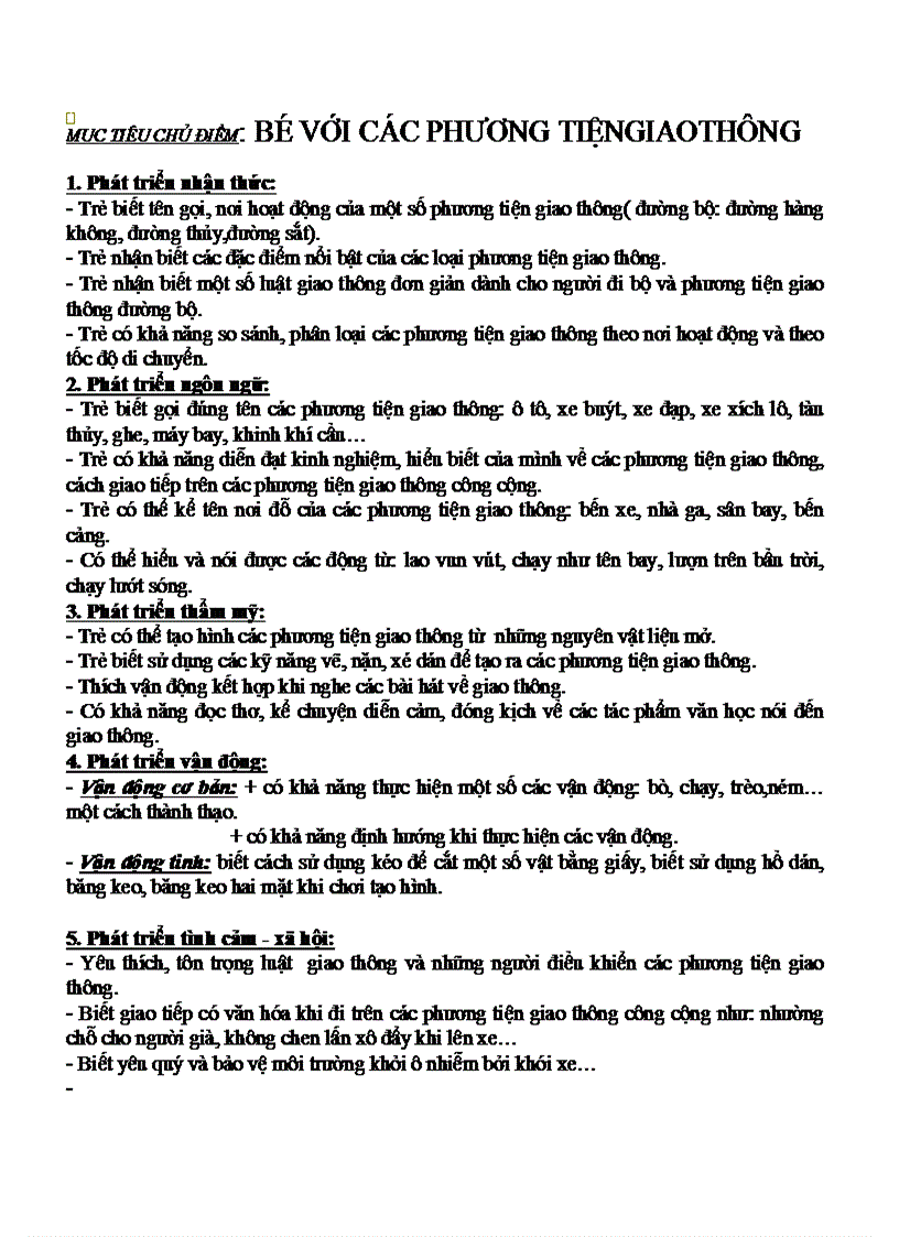 image for page Chủ điểm giao thông 4t