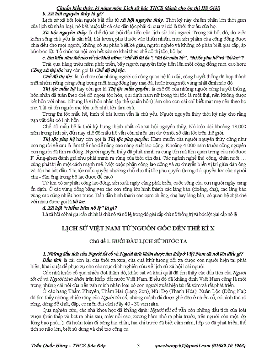 image for page Chuẩn kiến thức kỹ năng môn Lịch sử THCS