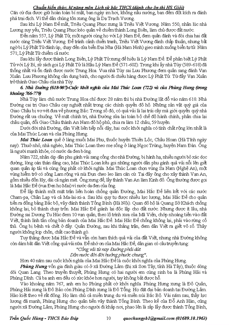 image for page Chuẩn kiến thức kỹ năng môn Lịch sử THCS