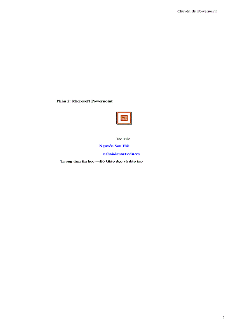 image for page Chuyên đề Power Point