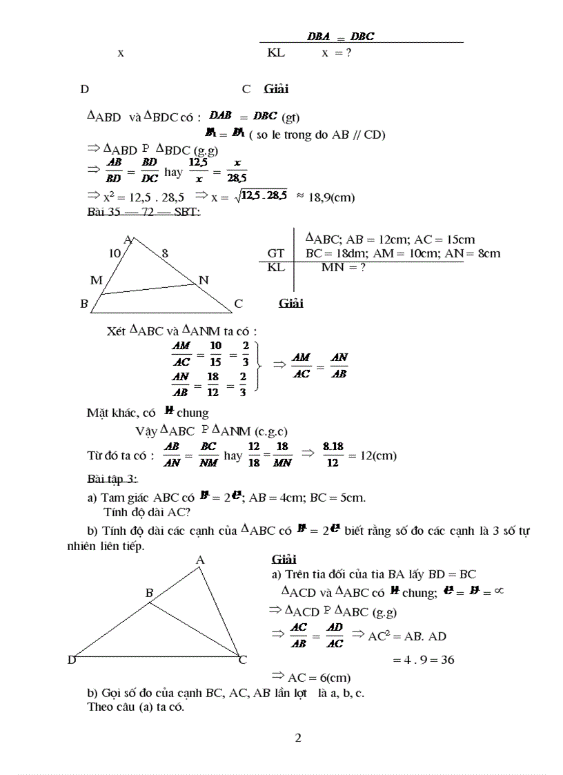 image for page Chuyên đề tam giác đồng dạng