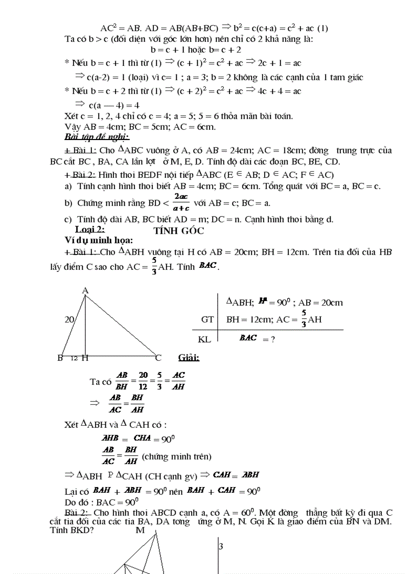 image for page Chuyên đề tam giác đồng dạng
