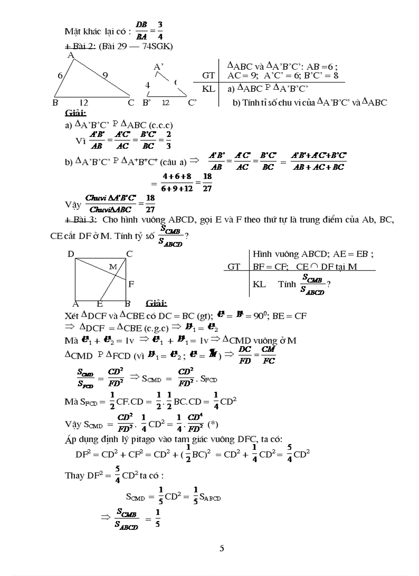 image for page Chuyên đề tam giác đồng dạng