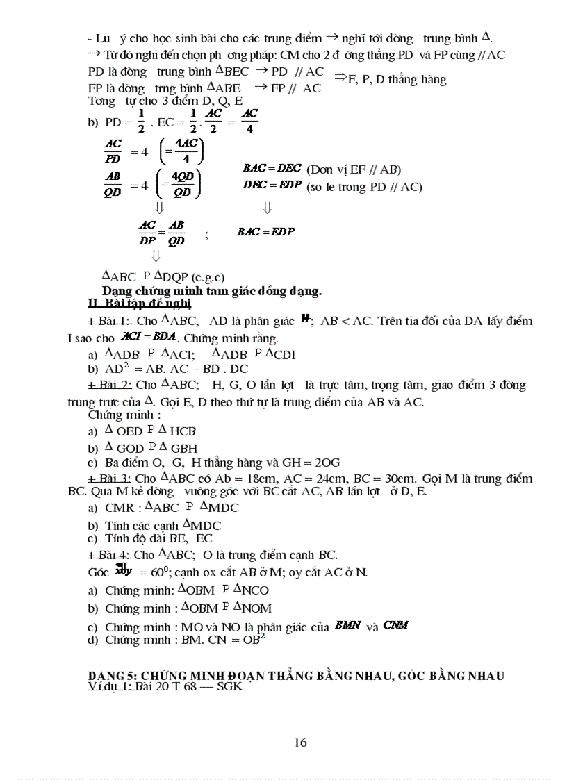 image for page Chuyên đề tam giác đồng dạng
