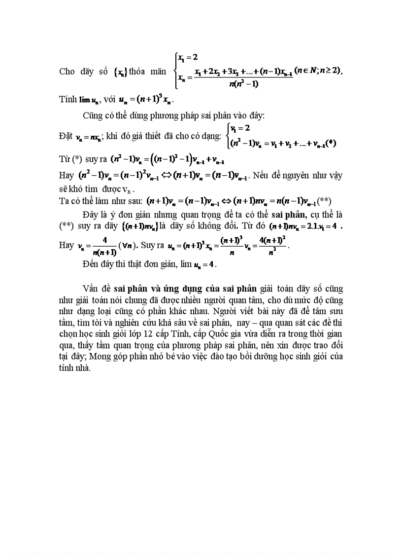 image for page Công cụ giải quyết một số bài toán về dãy số của thầy Phí Văn Dương