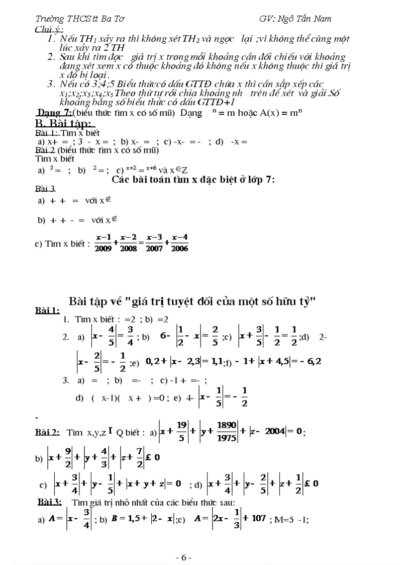 image for page Dạy thêm toán 7