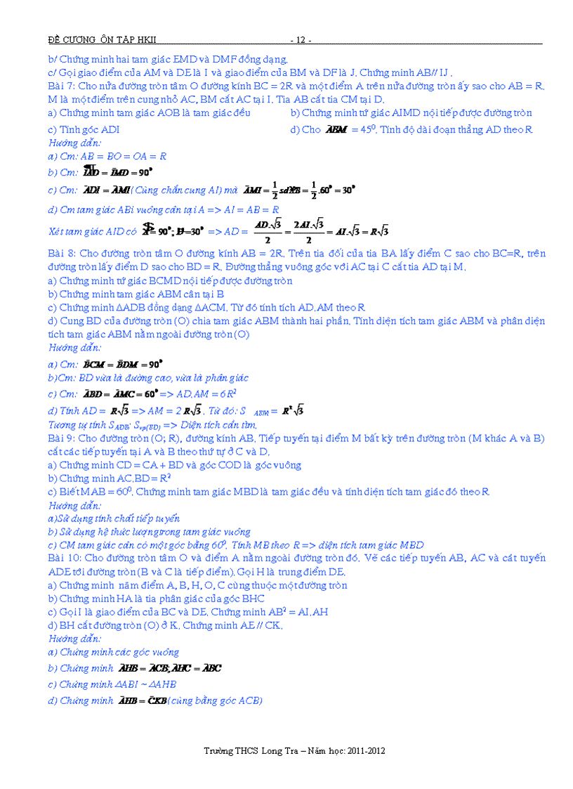 image for page De cuong on tap hoc ki 2 toan 9