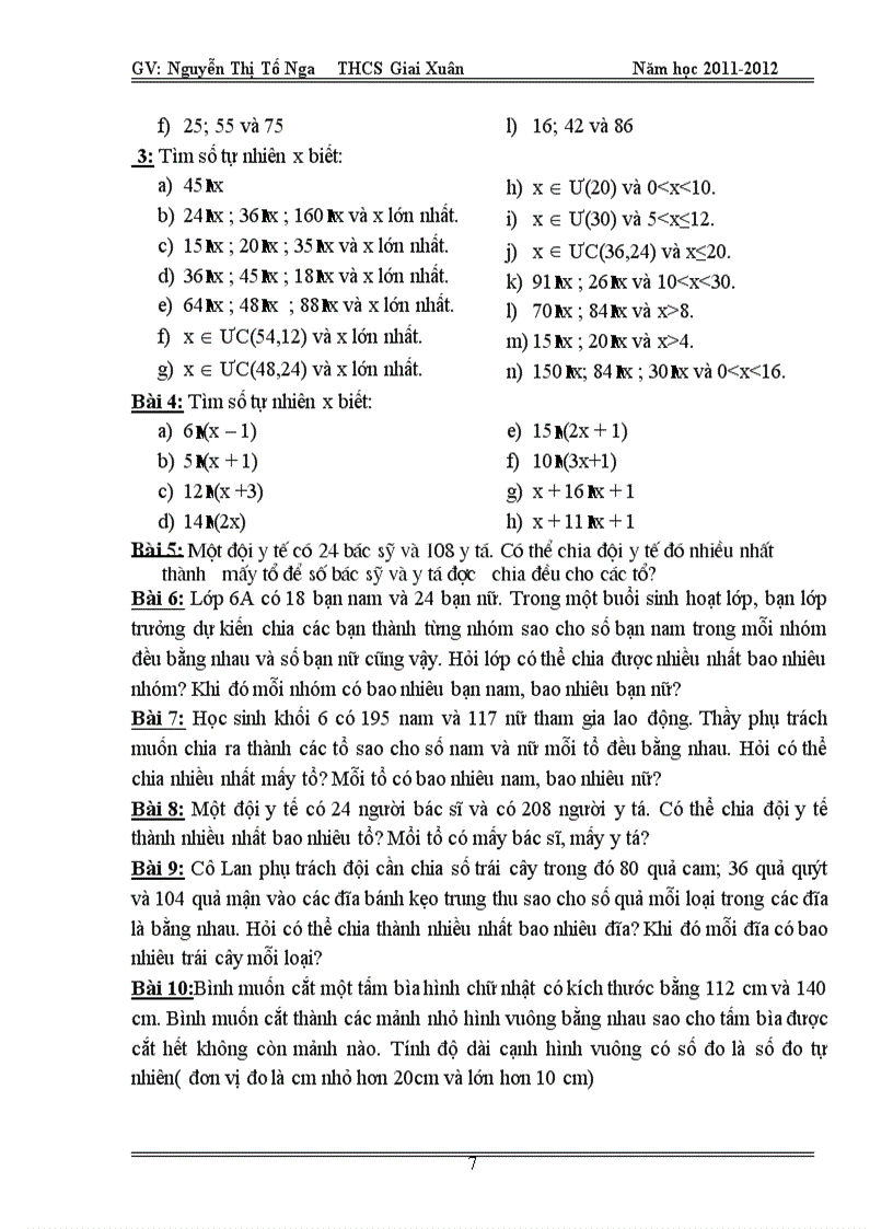 image for page De cuong on tap toan 6