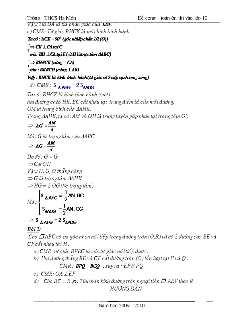 image for page Đề cương ôn tập toán 9 09 10