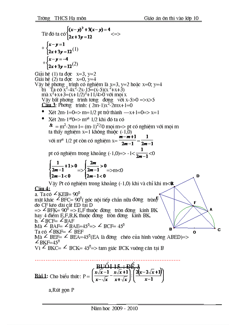 image for page Đề cương ôn tập toán 9 09 10