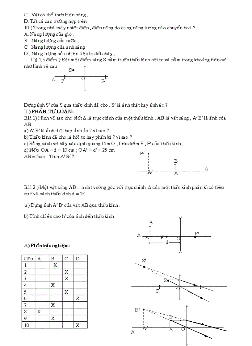 image for page Đề cương ôn tập Vật lý 9 Hay