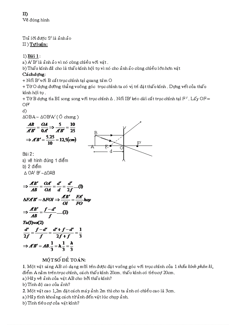 image for page Đề cương ôn tập Vật lý 9 Hay