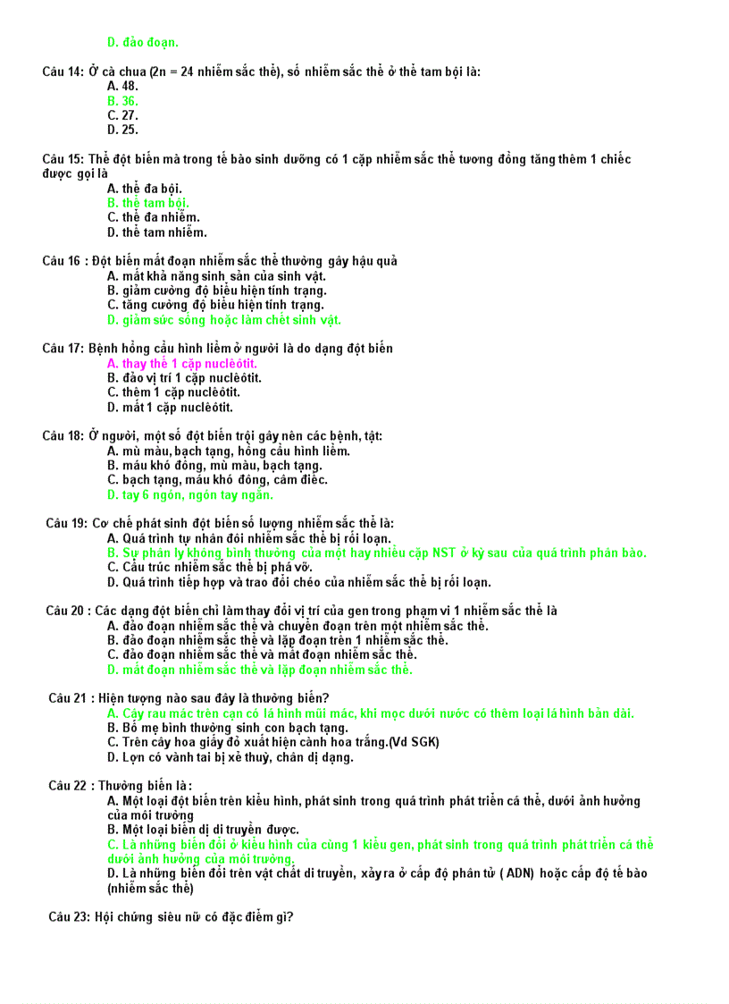 image for page Đề cương ôn thi tốt nghiệp sinh học