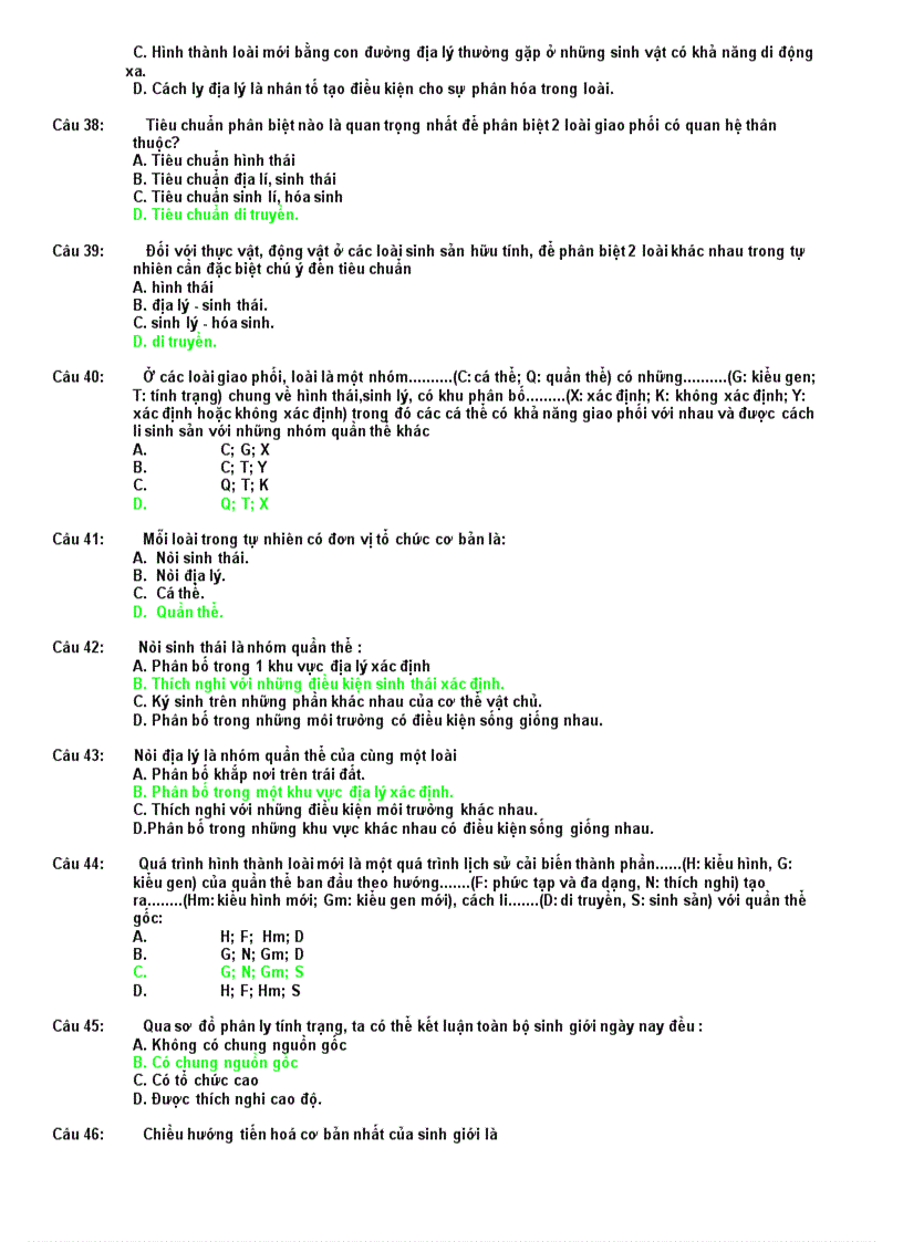 image for page Đề cương ôn thi tốt nghiệp sinh học