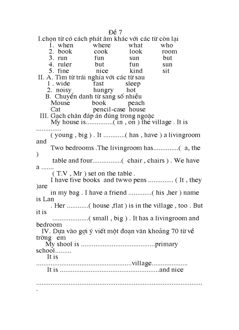 image for page Đề kt Anh K3 08