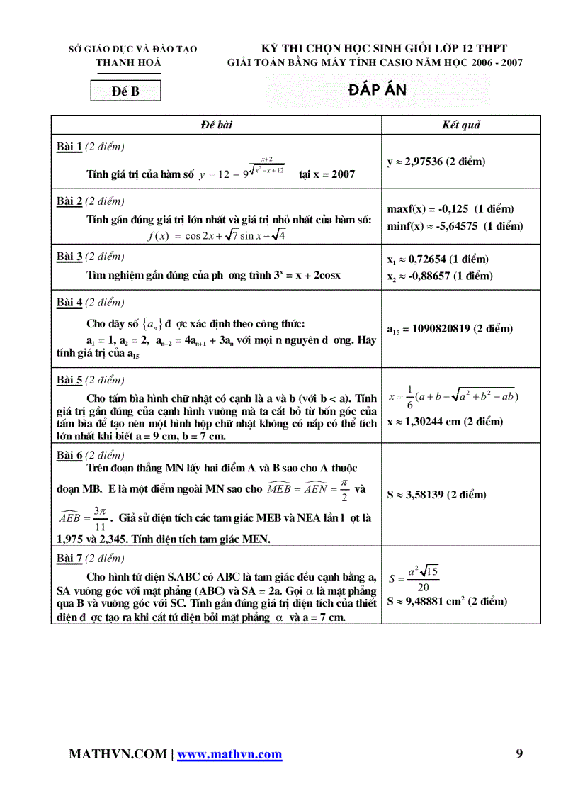 image for page ĐỀ THI Giải toán trên máy tính bỏ túi khối 9