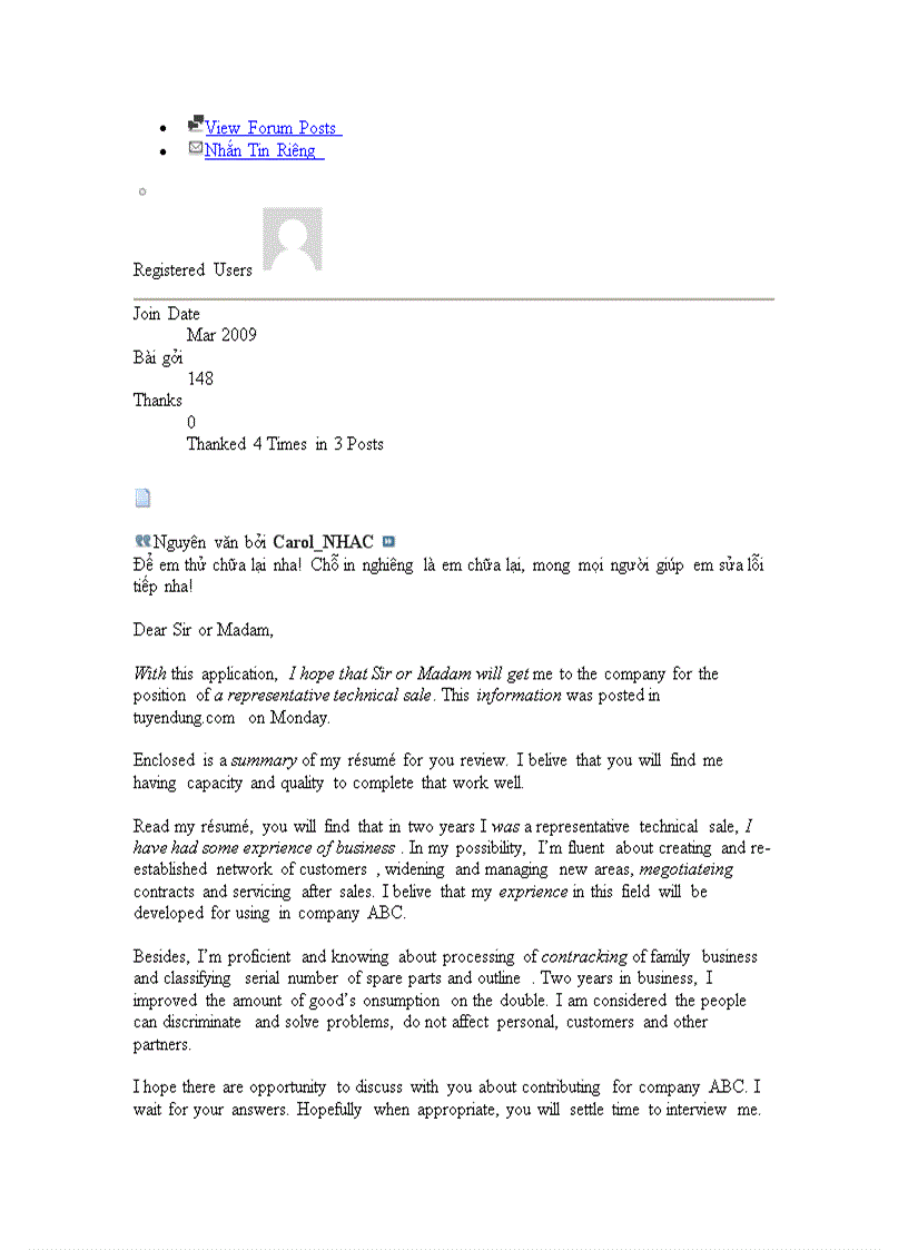 image for page Dịch hoặc viết một đơn xin việc bằng tiếng Anh