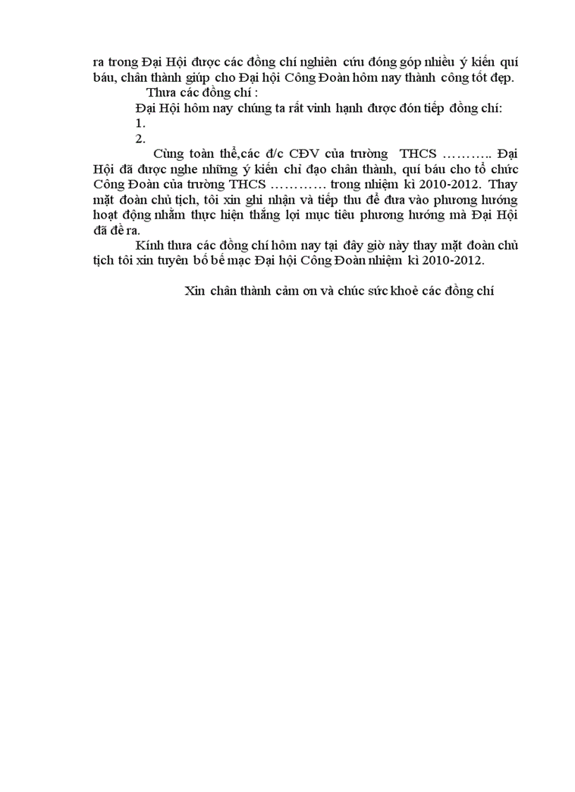 image for page Diễn văn khai mạc đại hội