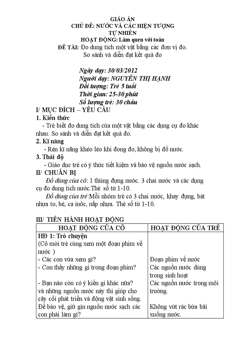 image for page Đo dung tích một vật bằng các đơn vị đo so sánh và diễn đạt kết quả đo