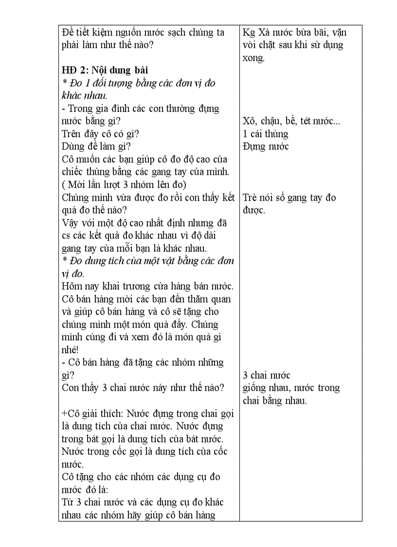 image for page Đo dung tích một vật bằng các đơn vị đo so sánh và diễn đạt kết quả đo