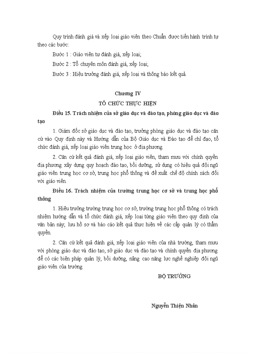 image for page Dự thảo chuẩn nghề nghiệp GV THCS