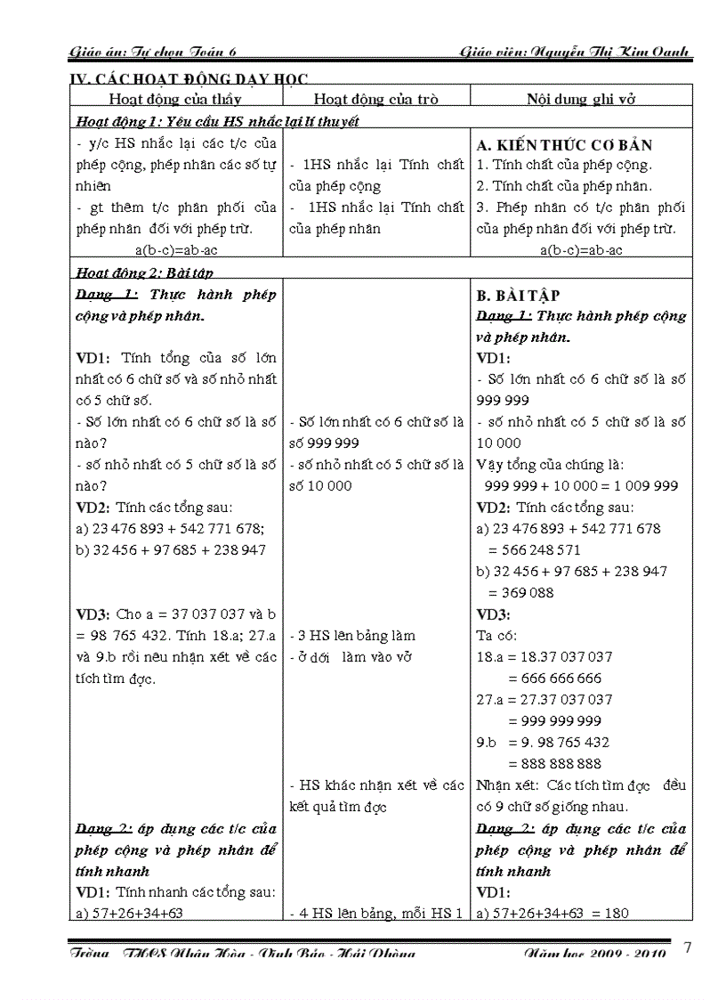image for page GA dạy thêm toán 6