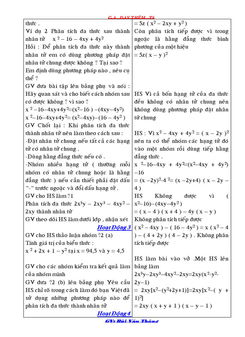 image for page Ga dạy thêm toán 8