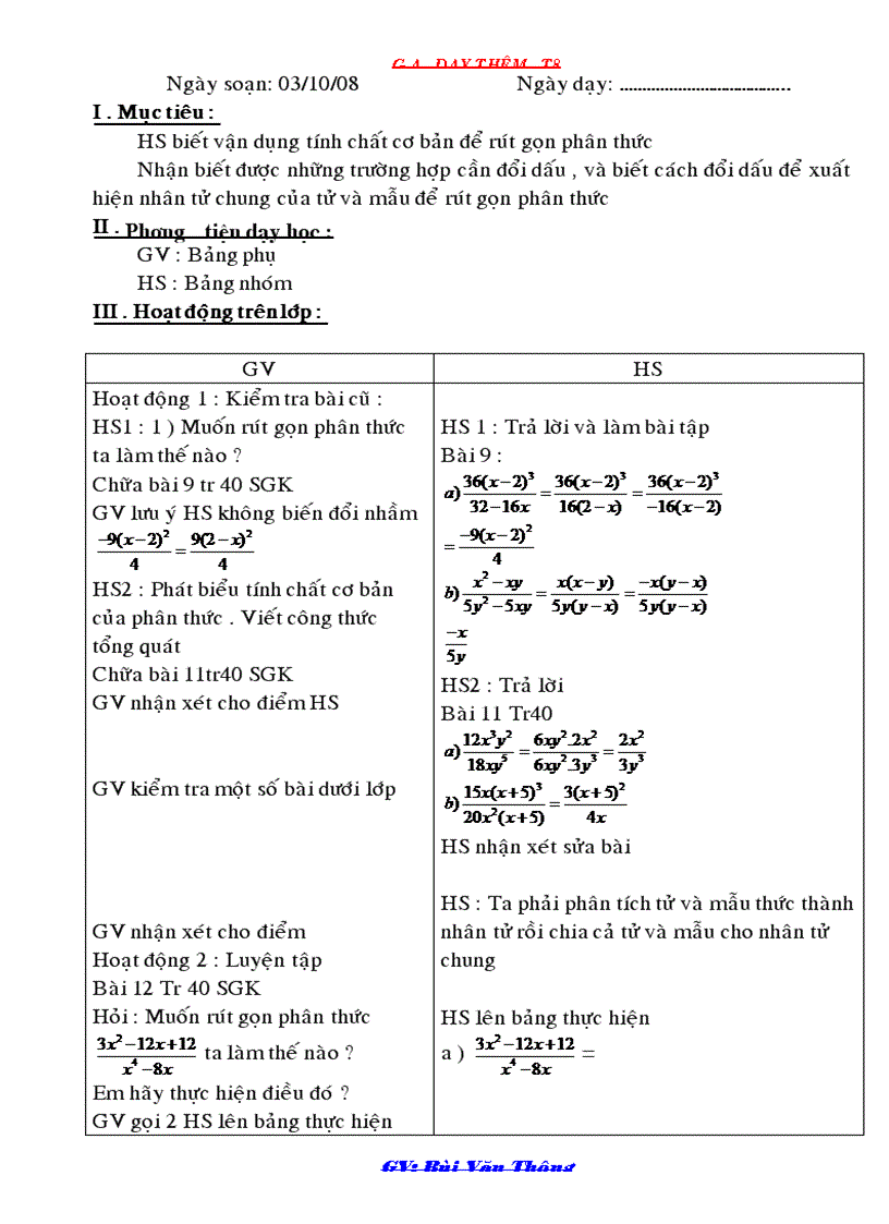 image for page Ga dạy thêm toán 8
