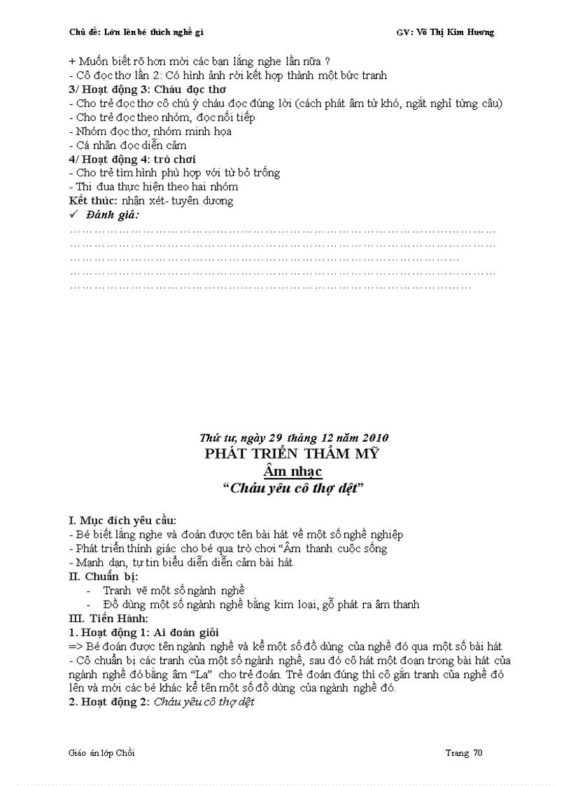 image for page GA ngành nghe chọn tháng