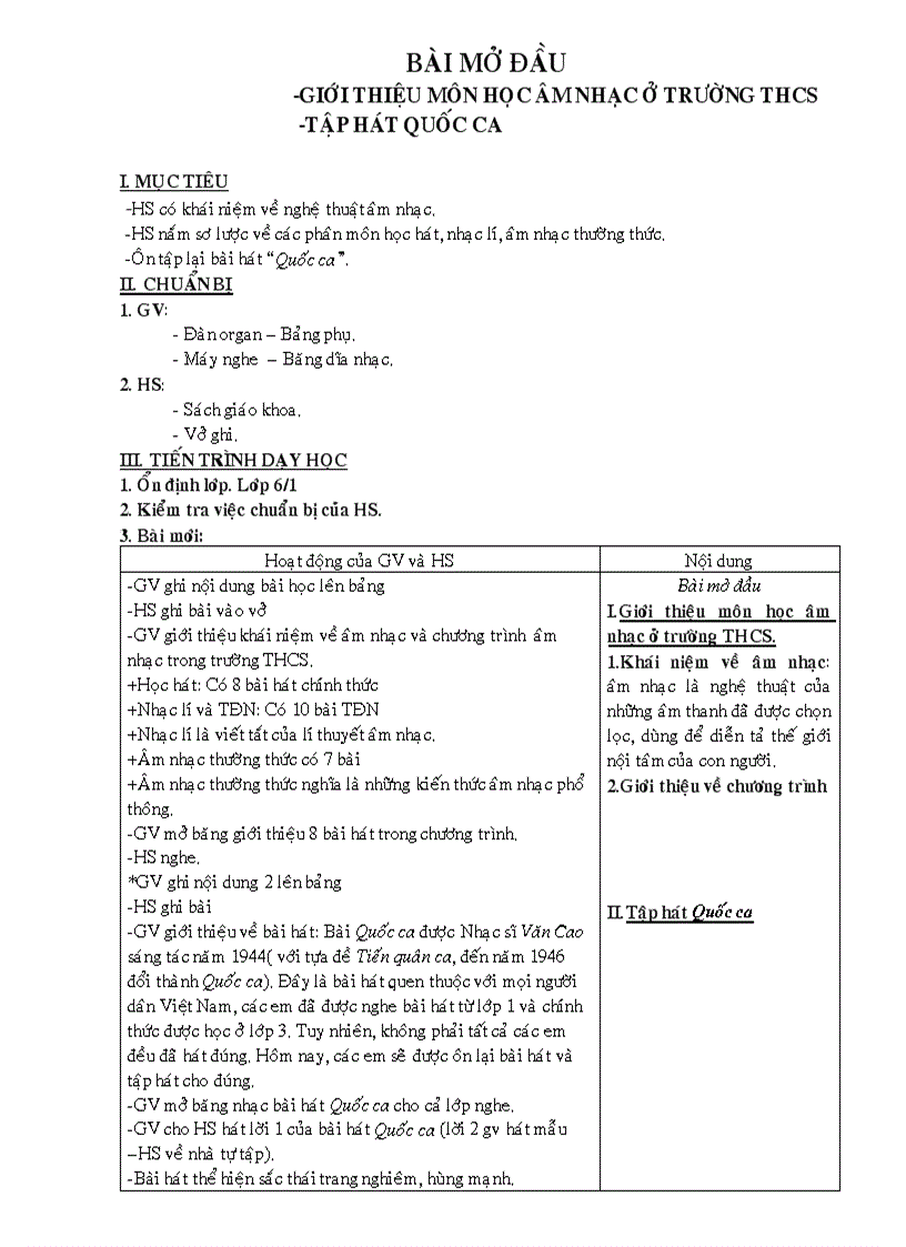 image for page Ga nhạc 6 từ tiết 1 7 soạn theo chuẩn kt kn