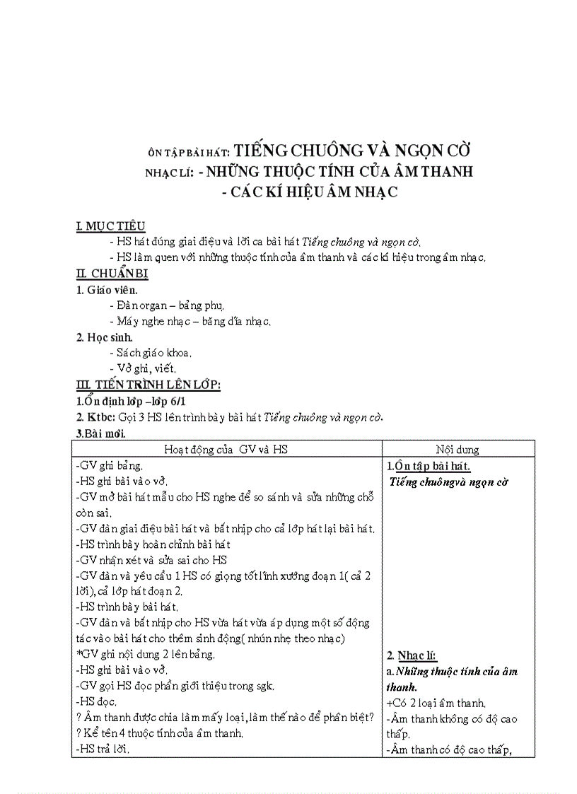 image for page Ga nhạc 6 từ tiết 1 7 soạn theo chuẩn kt kn