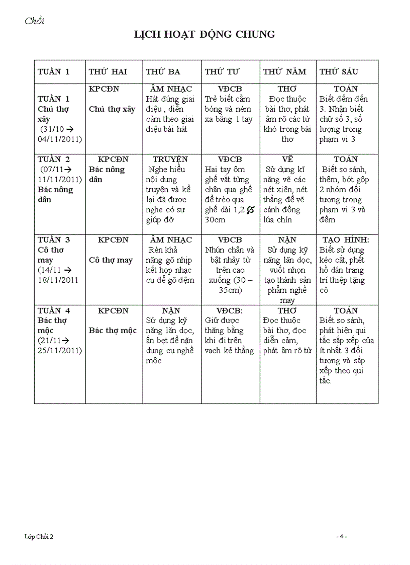 image for page GA tháng 11 trọn chủ đề