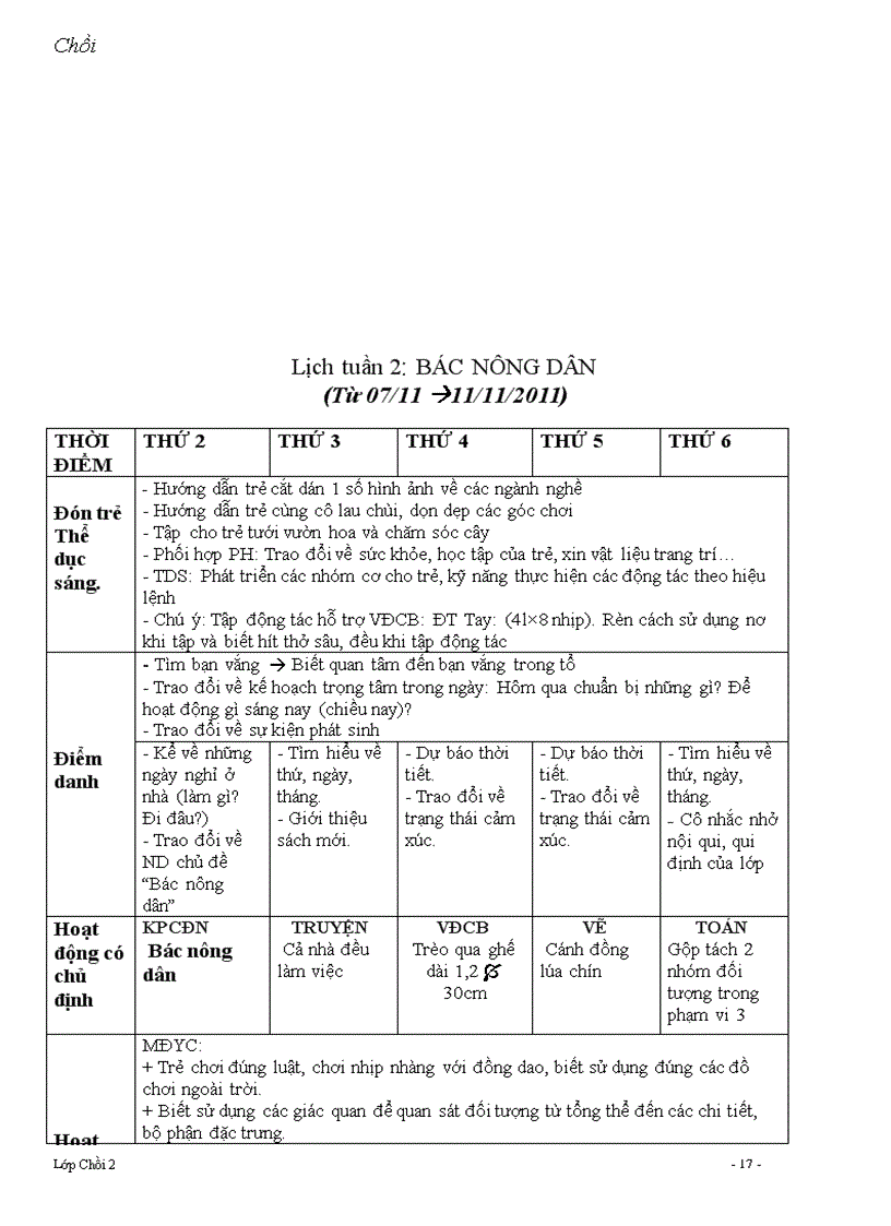 image for page GA tháng 11 trọn chủ đề