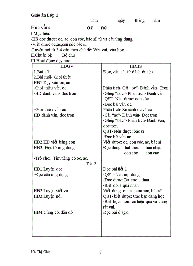 image for page GA Tuần 1 đến tuần 18 Lớp 1