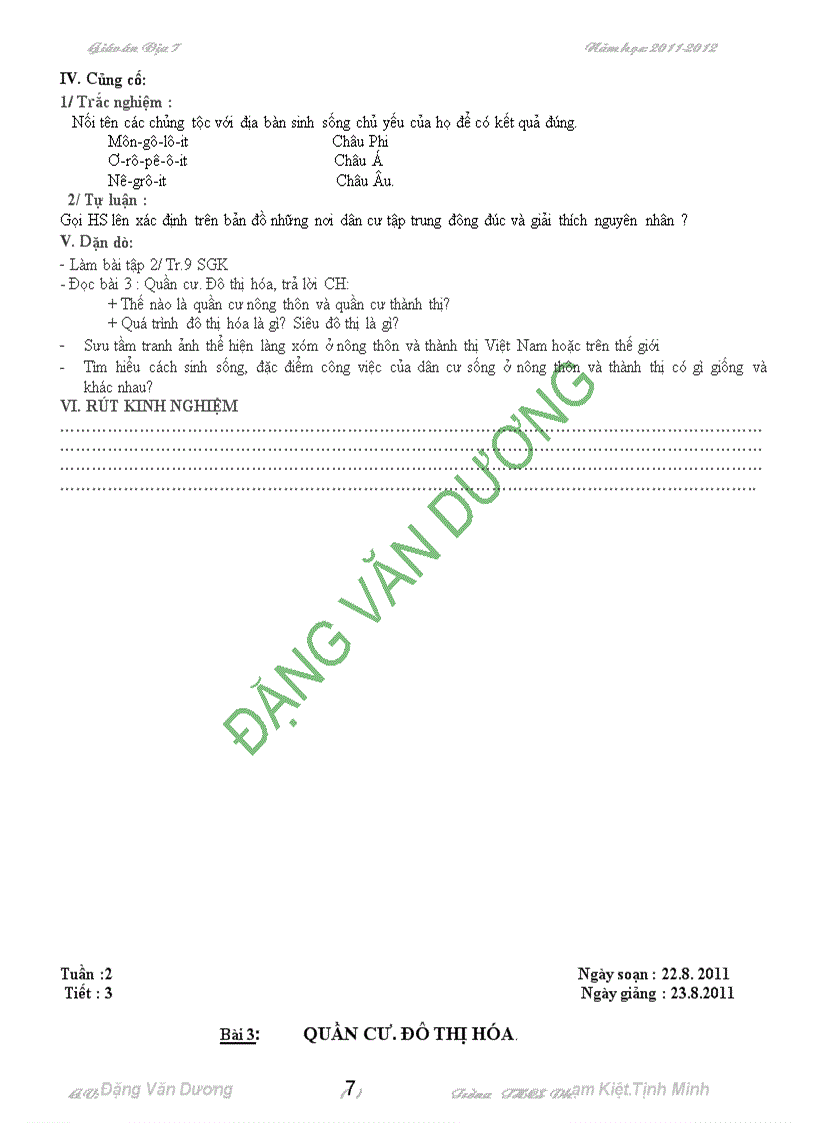 image for page Giao an địa li 7