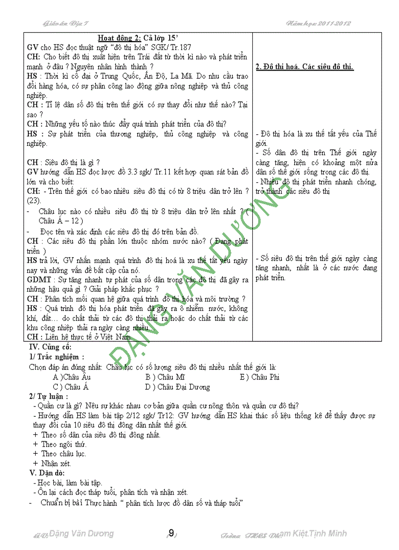 image for page Giao an địa li 7