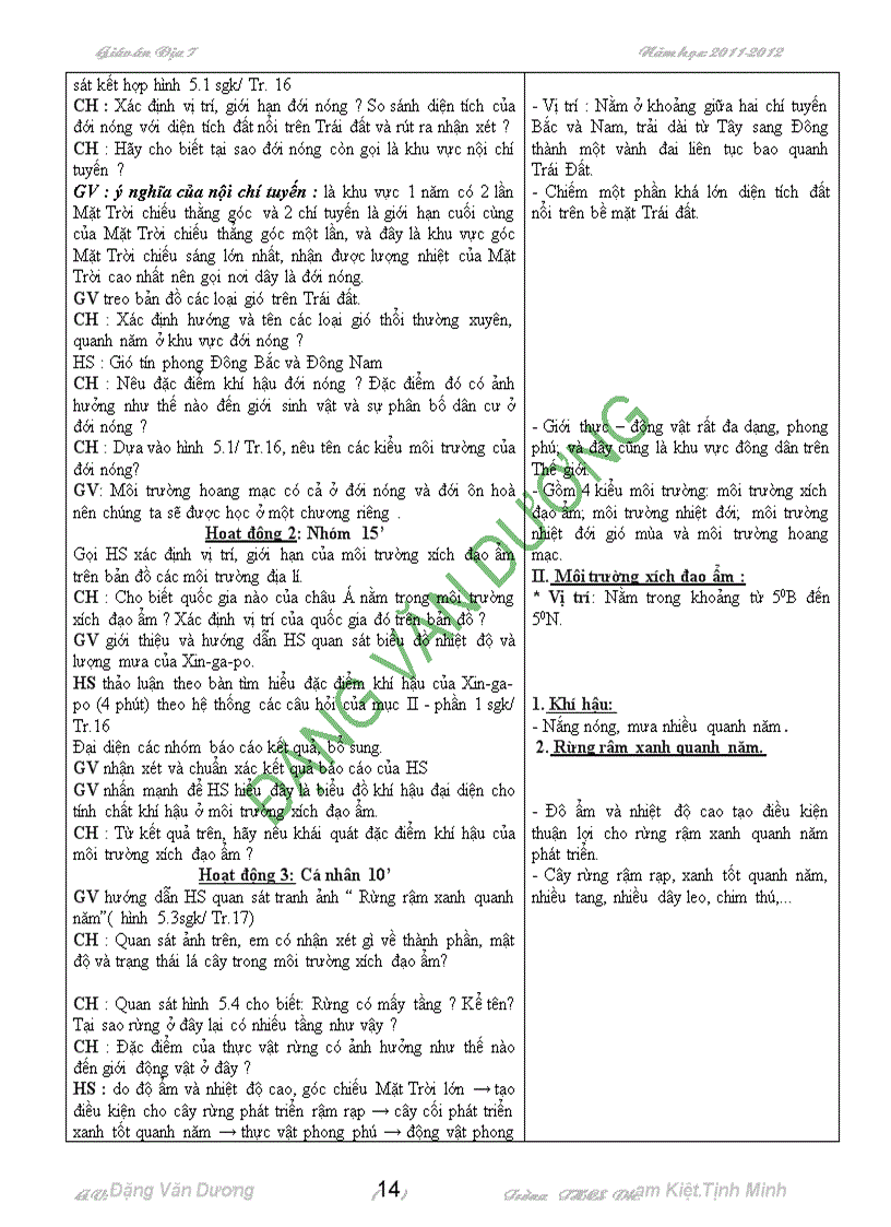 image for page Giao an địa li 7