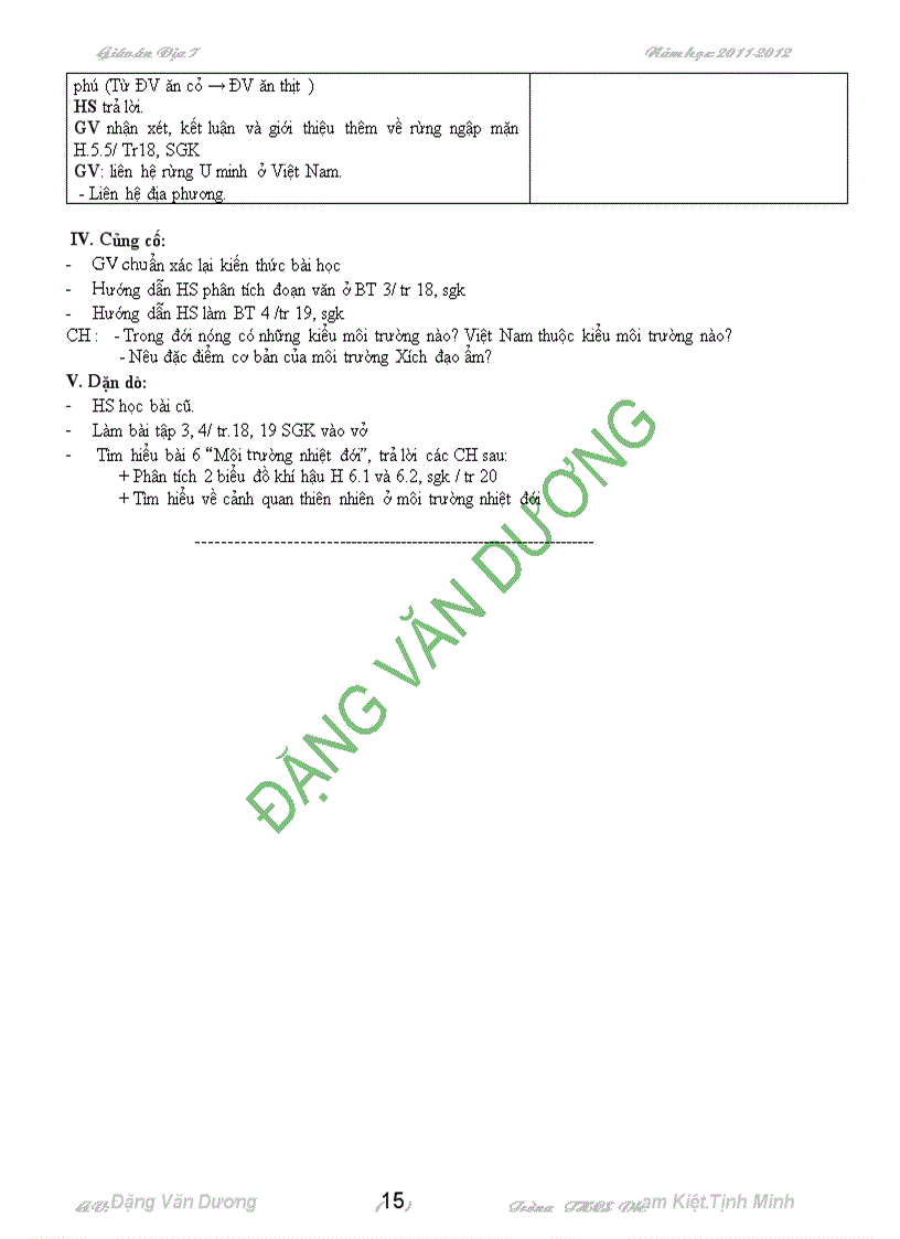 image for page Giao an địa li 7