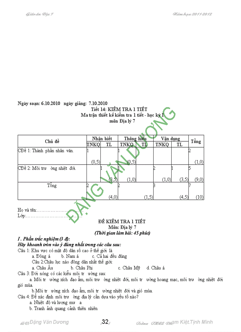 image for page Giao an địa li 7