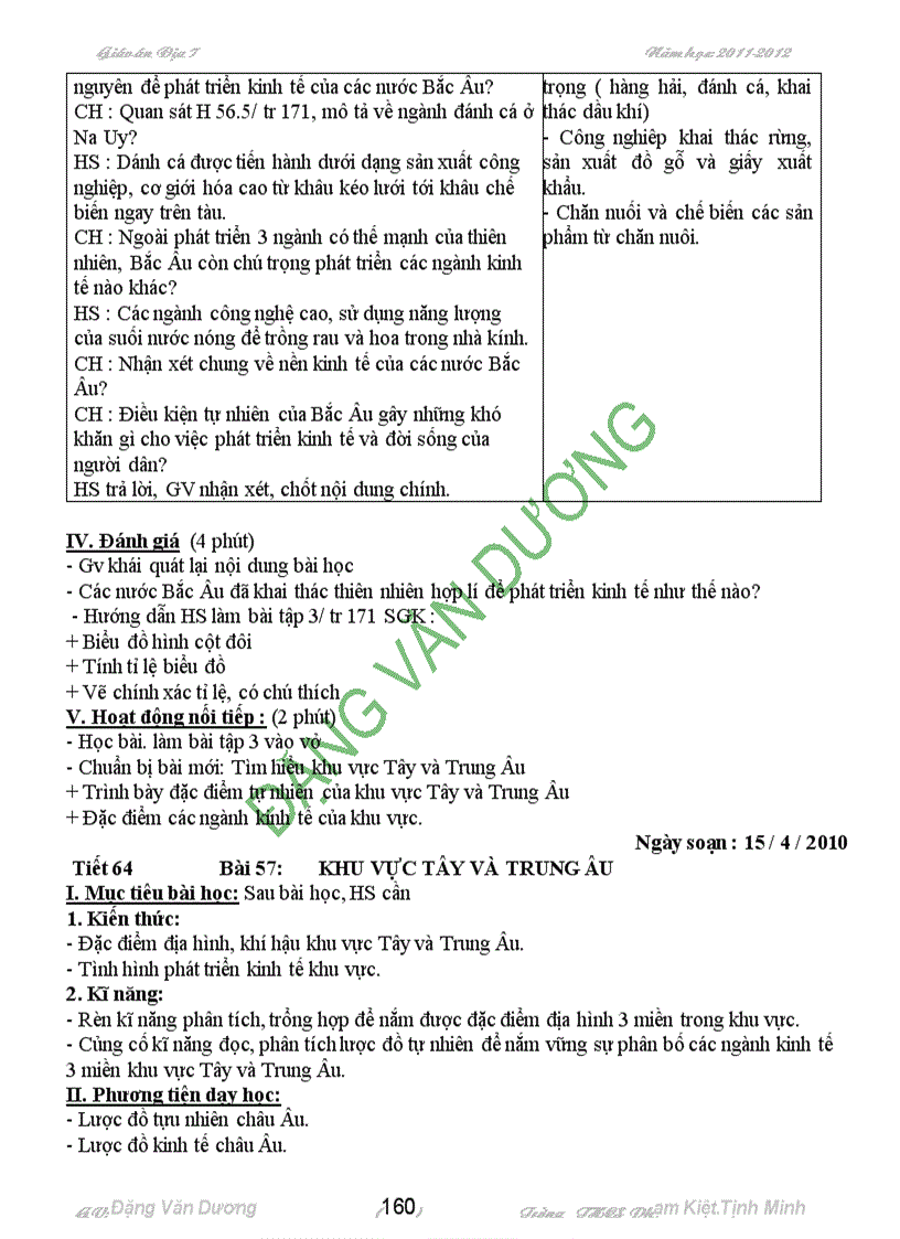 image for page Giao an địa li 7