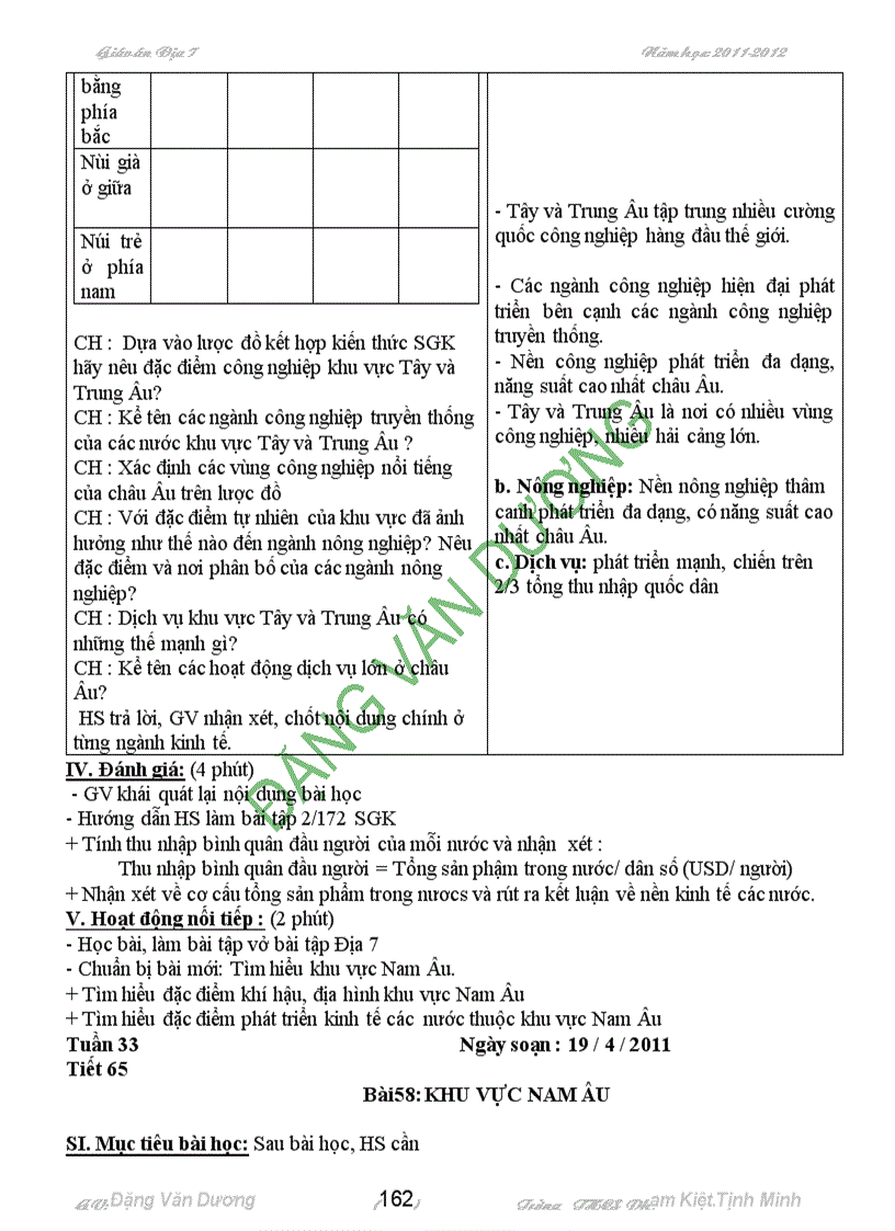 image for page Giao an địa li 7