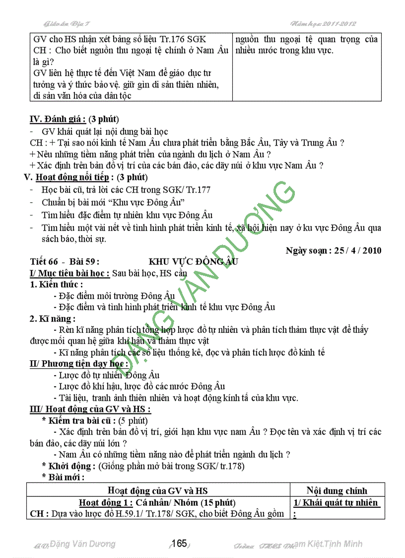 image for page Giao an địa li 7