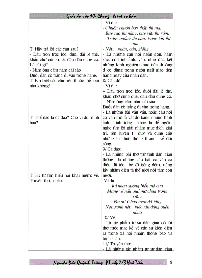 image for page Giáo an 10 chương trình cơ bản